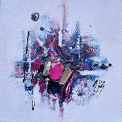 Vibration de la note rose